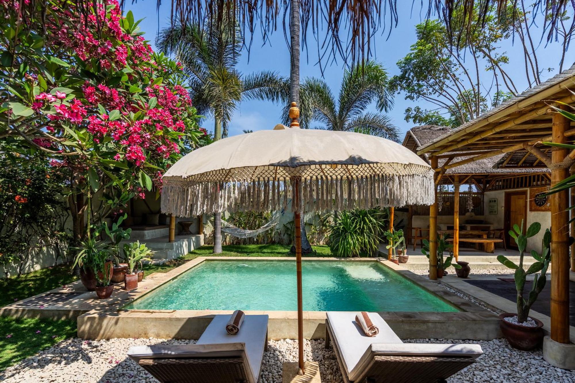 Villa Burung Gili Air Authentic 3-Bedroom Bamboo Villa With Private Pool Exterior foto