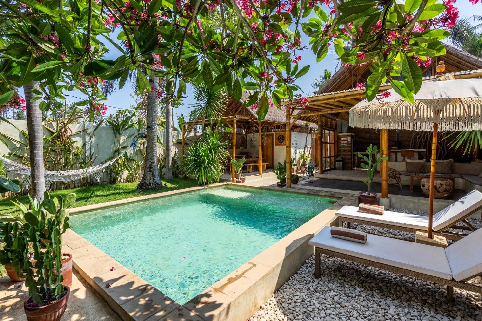 Villa Burung Gili Air Authentic 3-Bedroom Bamboo Villa With Private Pool Exterior foto