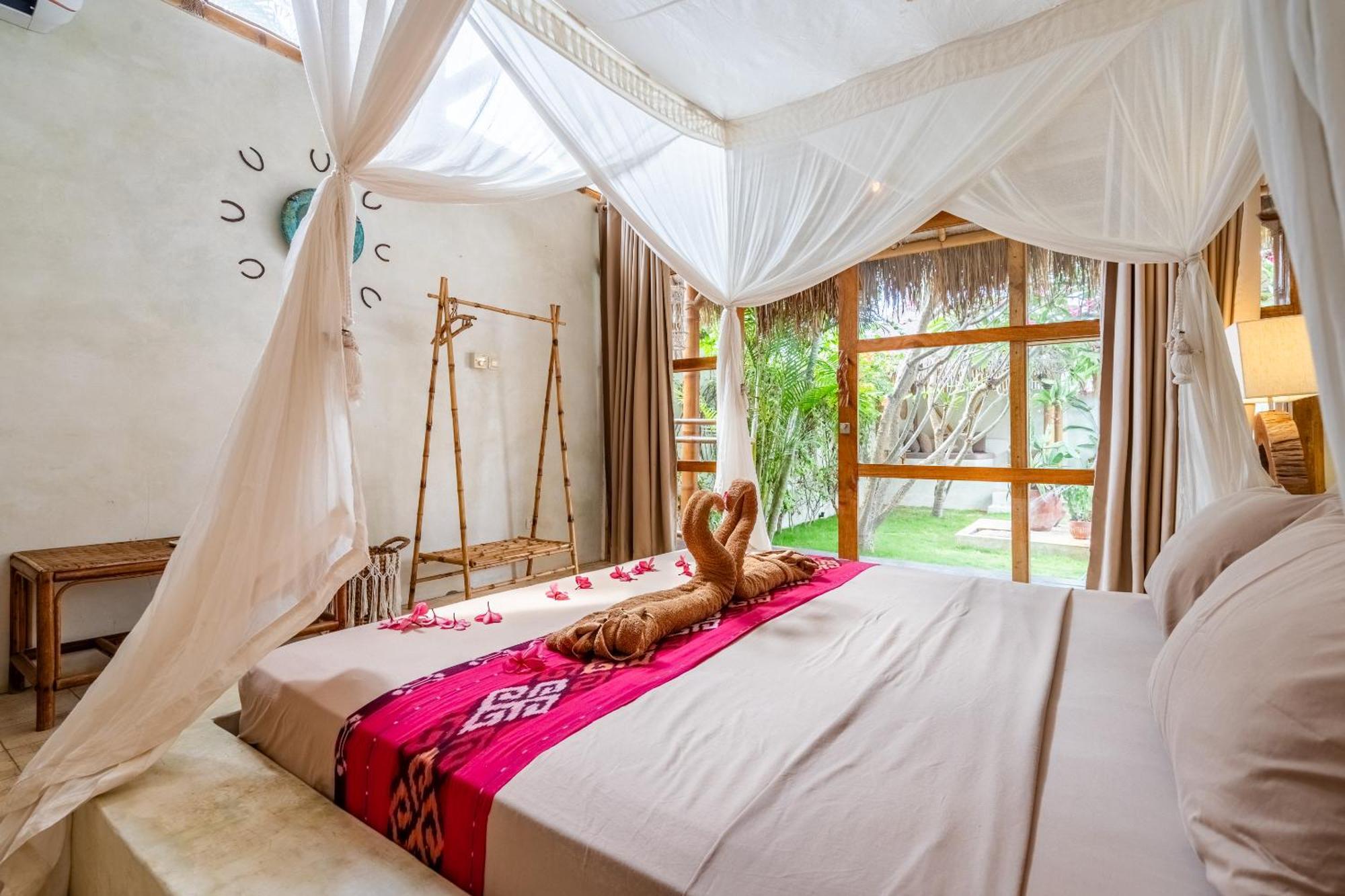 Villa Burung Gili Air Authentic 3-Bedroom Bamboo Villa With Private Pool Exterior foto